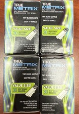 True Metrix Blood Glucose Test Strips 120 Ct. 4 x 30 . Exp.04/2027. FREE SHIP.