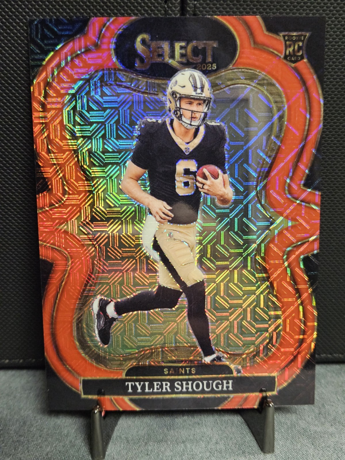 2025 Panini Select - /49 Tyler Shough Red Mojo Prizm Suite Level #341 Saints