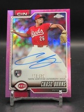 Chase Burns Chrome 2026 Pink Refractor /250 Auto
