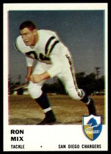 1961 Fleer #162 Ron Mix San Diego Chargers HOF HIGHER GRADE
