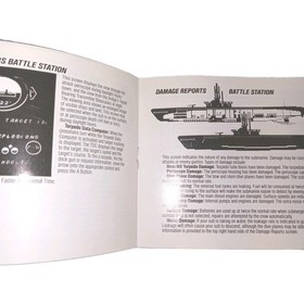 Silent Service Nes Manual Instruction Booklet