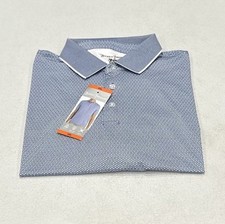 Hickey Freeman Men's Short Sleeve Polo Shirt, Blue, Size XXL