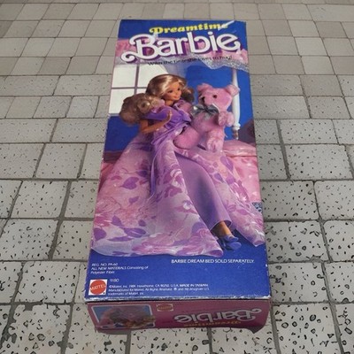 Vintage Dreamtime Superstar Barbie w Cuddly Bear 1984 Mattel 9180