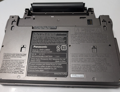 Panasonic DVD-LS80 Portable DVD Player (8.5