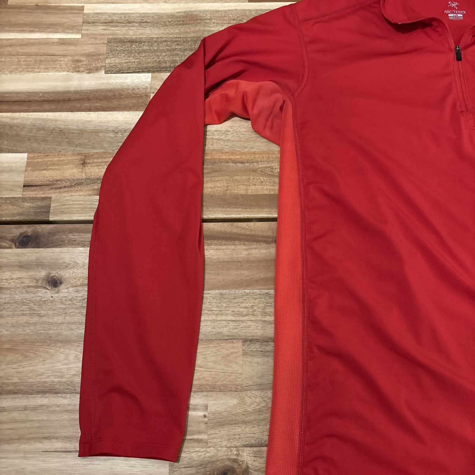 Arc'teryx Maglione Uomo 1 4 Zip Pile Ether Grande Rosso