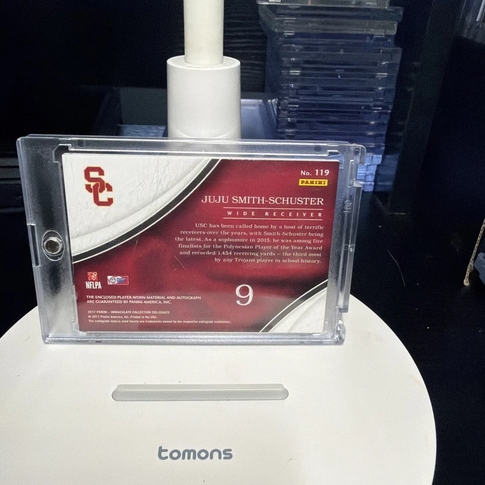 Parche de tazón Panini Immaculate Collegiate 2017/10 Juju Smith-Schuster RPA Foto 3 de 3