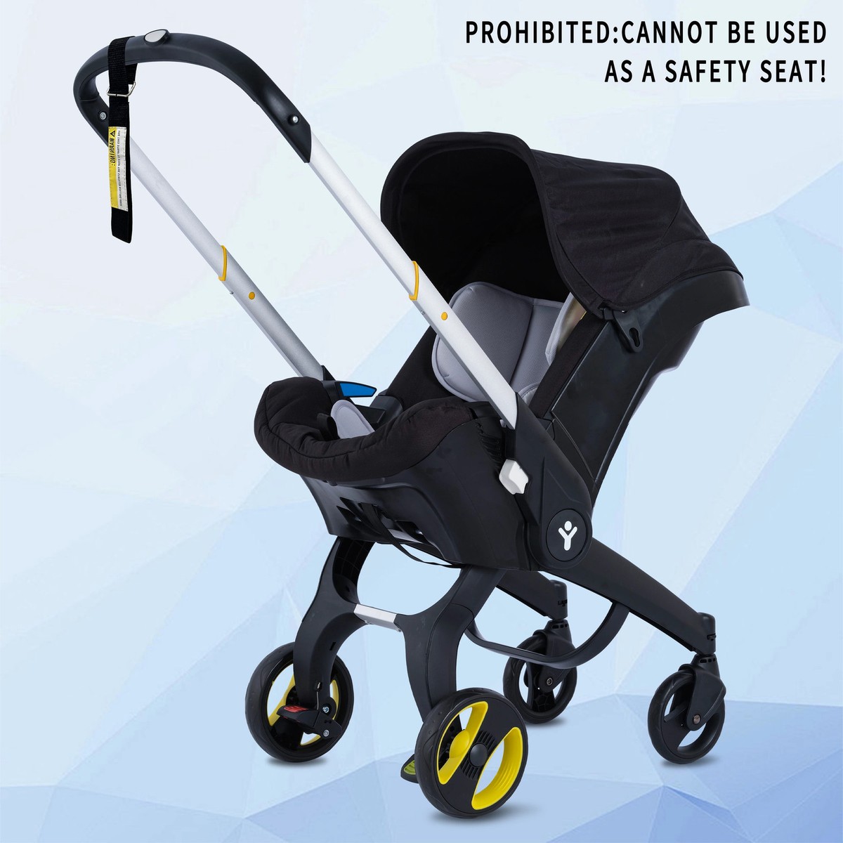 4-in-1 Baby Travel Stroller with Car Seat, Compact Pram for - Main Image