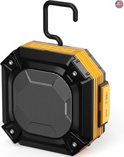 Magnetic Jobsite Speaker with Hook, Portable Bluetooth Wireless Speakers,