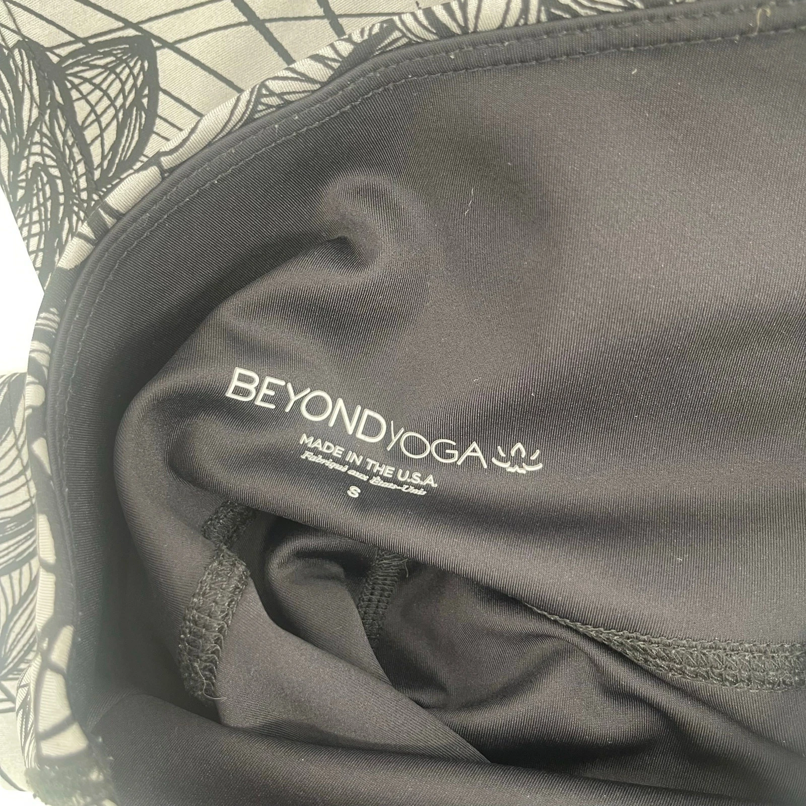 beyond-yoga abstract floral high waist flip it & reverse it leggings