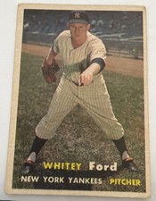 Topps 1957 Whitey Ford 25 Topps 1957 Whitey Ford 25