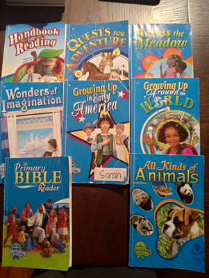 Abeka Handbook For Reading and 2nd Grade Readers Set Of 7 Acceptable