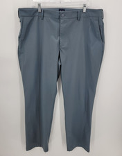 Gap Performance Tech Pants Mens 40x32 Gray Flat Front Straight Leg Pockets