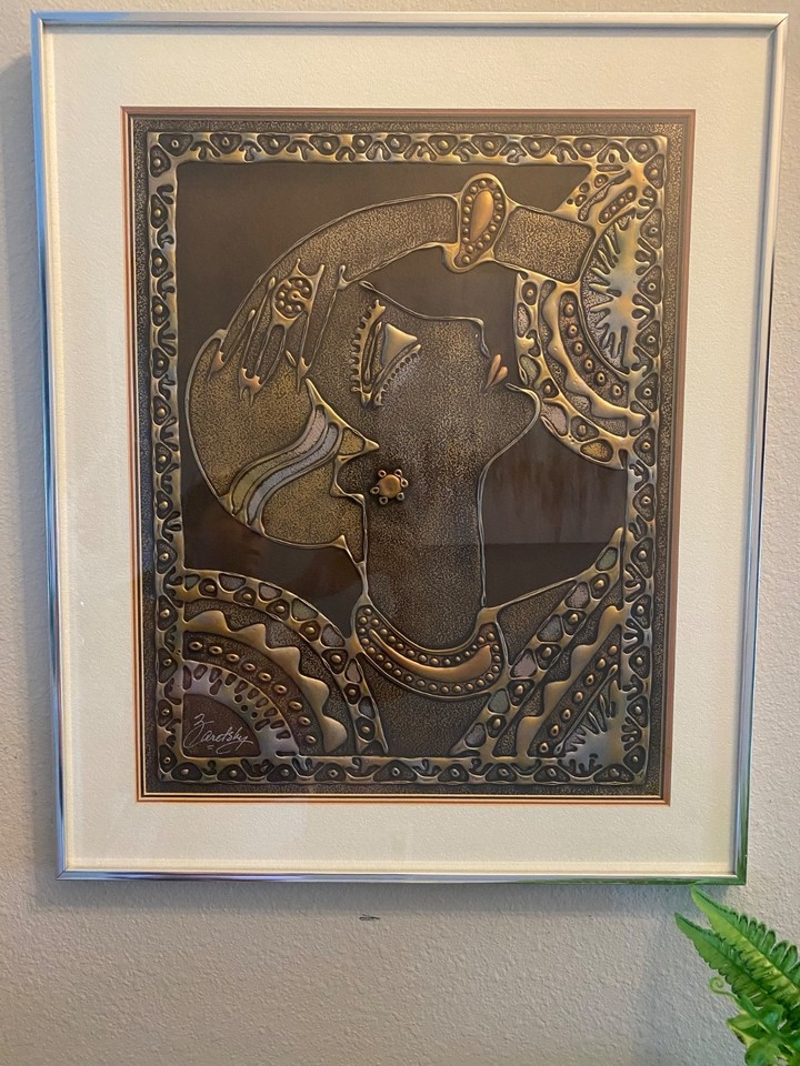 A signed Joel Zaretsky brutalist relief wall sculpture — raw, textural, gallery-worthy mid-century art with a real artist's name behind it.