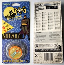 VINTAGE 1995 BATMAN LA SERIE ANIMATA POG SET POGS ETICHETTE NASTRI TAZOS NUOVO!