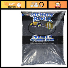 Marine Sand for Aquarium - Black Gravel, 5 lb - Ideal Substrate for Fish Tanks
