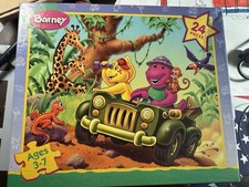Milton Bradley Barney Puzzle 24 Piece, Ages 3-7, Vintage 1999