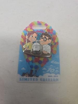 Pixar Up 10th Anniversary Disney Pin Carl And Ellie Paradise Falls Jar LE 3000 B
