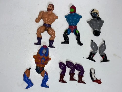 VTG Lot Mattel MOTU Figures Parts Trap Jaw MAN-E-FACE FISTO STINKOR SPIKOR HORDA