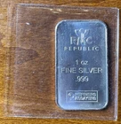 Republic Metals Corporation 1 oz Fine Silver .999 Bar