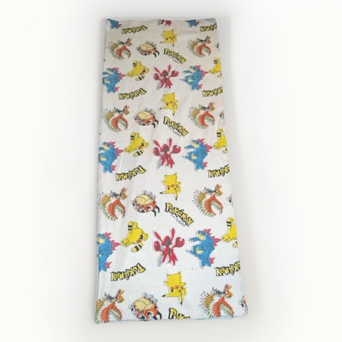 Vintage 1996 Nintendo Pokemon 90"×74" Blanket Throw Pikachu Made In USA