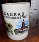Vintage Kansas The Sunflower State Souvenir Coffee Mug / Cup  — photo 4
