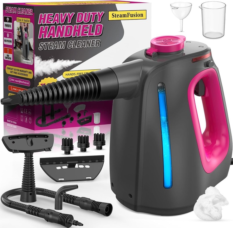 Handheld Steam Cleaner, Heavy Duty Multi-Purpose Steamer for Cleaning &11pcs Acc