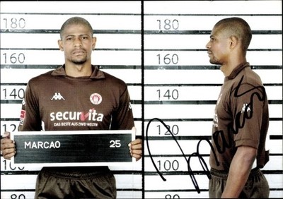 Autogrammkarte Fußballer Marcos Antonio Aparecido Cipriano, FC St.... - 11596823