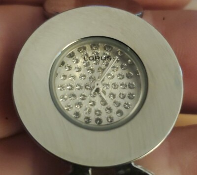 Ladies Lorus Unique Silver Disc Watch