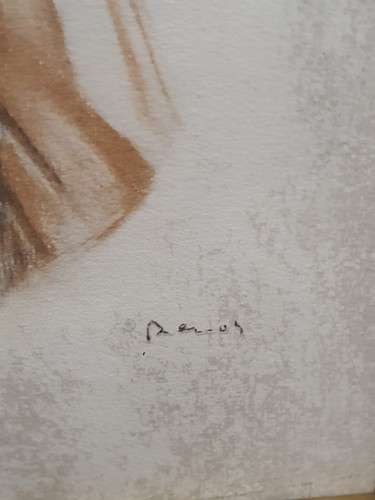 Rare find, Auguste Renoir "Young Woman with Muff" old Lithograph - Picture 5 of 11