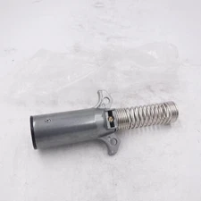 2 Pole Positive Negative Vertical Pin Trailer Plug With Spring