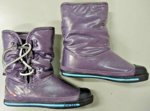 STIVALE STIVALI BAMBINA INVERNALI PIOGGIA NEVE DIESEL IMPERMEABILI N. 30  VIOLA | eBay