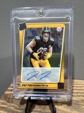 2021 PANINI DONRUSS CLEARLY PAT FREIERMUTH #81 RATED ROOKIE AUTO STEELERS RC