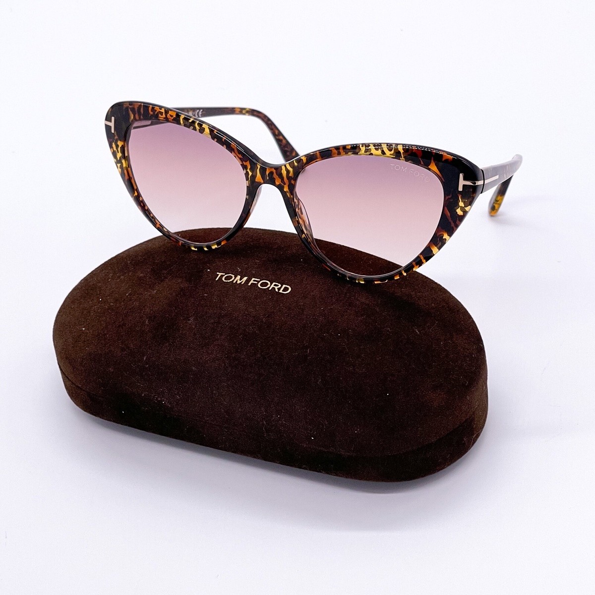 NEW TOM FORD HARLOW TF869 52F CAT EYE WOMEN SUNGLASSES TOM  display picture 1