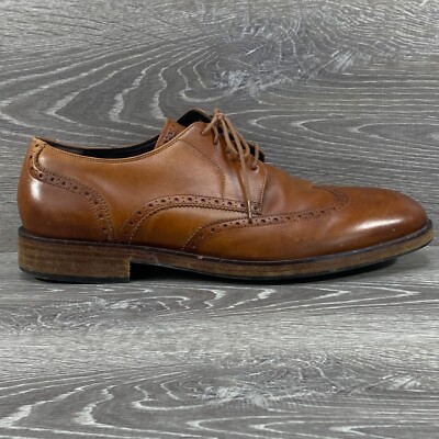 Cole Haan C24168 Harrison British Tan Leather Grand Os Wingtip