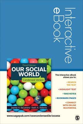 Our Social World Interactive eBook: Condensed Version Ballantine, Jeanne H. and