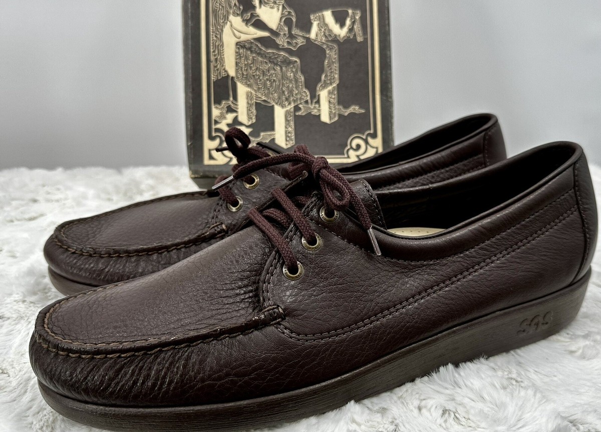 SAS Amigo Cordovan Walking Loafers Mens 11.5 M Leather Lace Up Comfort USA Brown SAS Men main image 3