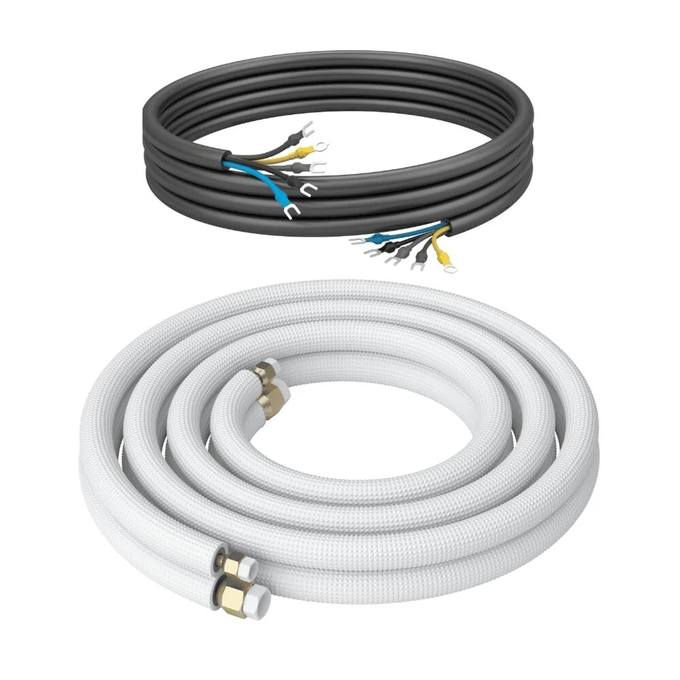 KÄLTEBRINGER Kältemittelleitung 1/4 3/8 Kupferrohr Leitung isoliert gebördelt 5-adrig