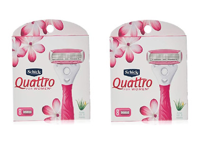 Wilkinson by Schick Quattro for Women Refill Blade Cartridges, 3 Count (2 pack)