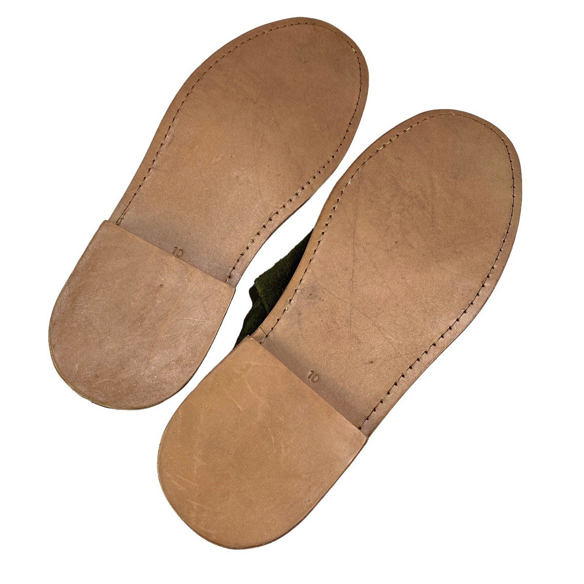 By James Souto´s Mens Slipper Slip on Flats Shoes Olive 