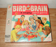 VINTAGE 1966 MILTON BRADLEY BIRD BRAIN CAGEY CARD GAME 4663