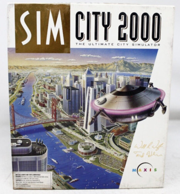 Sim City 2000: The Ultimate City Simulator IBM Game Maxis 3.5'' HD 1993 Big Box