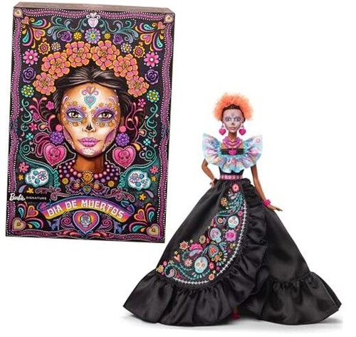 Signature Doll, 2024 Día De Muertos Collectible in Black Dress with Barbie