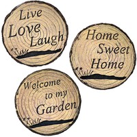 Gift Boutique Spring Garden Decorative Inspirational Stepping Stones Set Of 3 on sale Gift Boutique Spring Garden Decorative Inspirational Stepping Stones Set Of 3 on sale