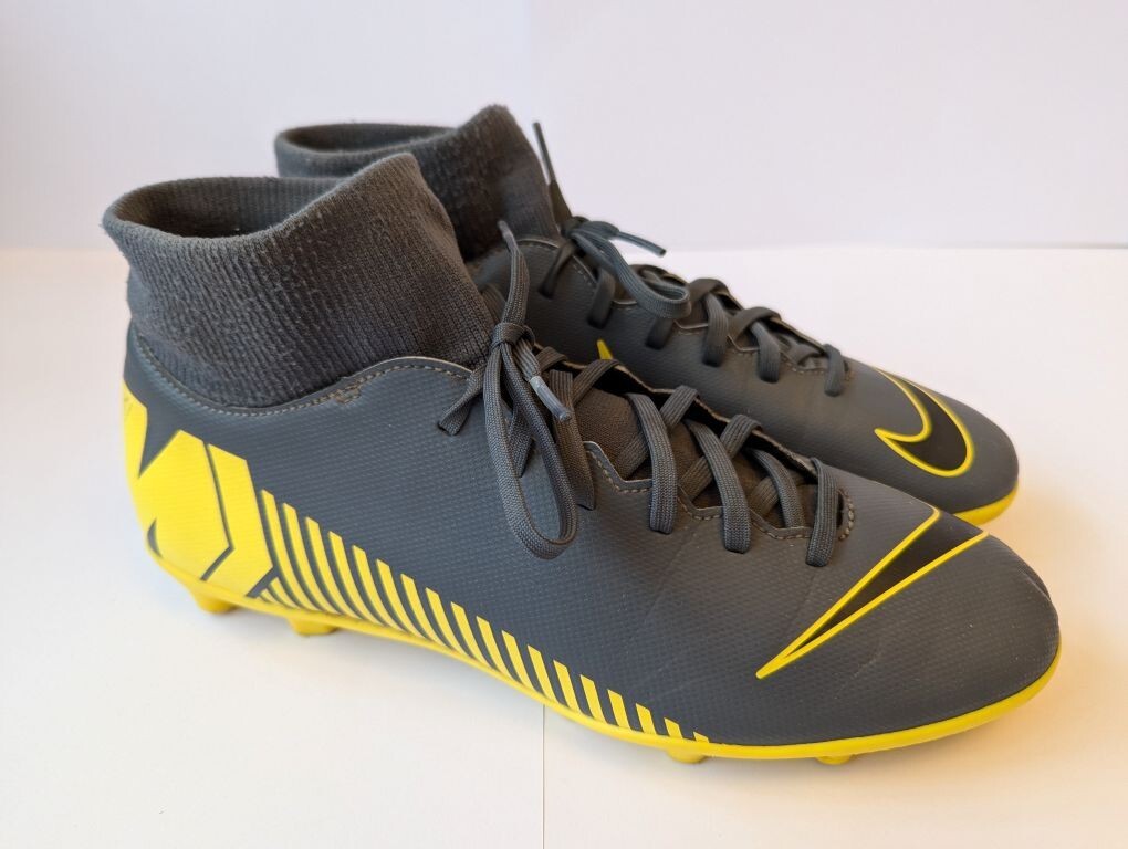 grey and yellow nike football boots