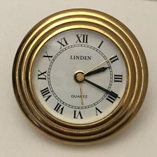 Linden Quartz Travel Alarm Clock - Gold-tone - Tested