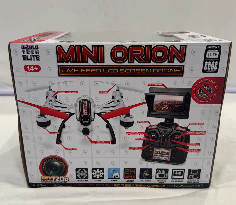 Mini Orion Live Feed LCD Screen Drone 2.4GHz 4.5CH RC Quadcopter HD 720p Camera  - Image 3 of 4