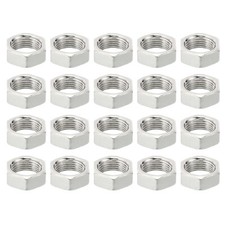 M13x1.0 Steel Hex Nuts 20pcs Metric Thread Zinc Finished Hardware Nut 7mm Height