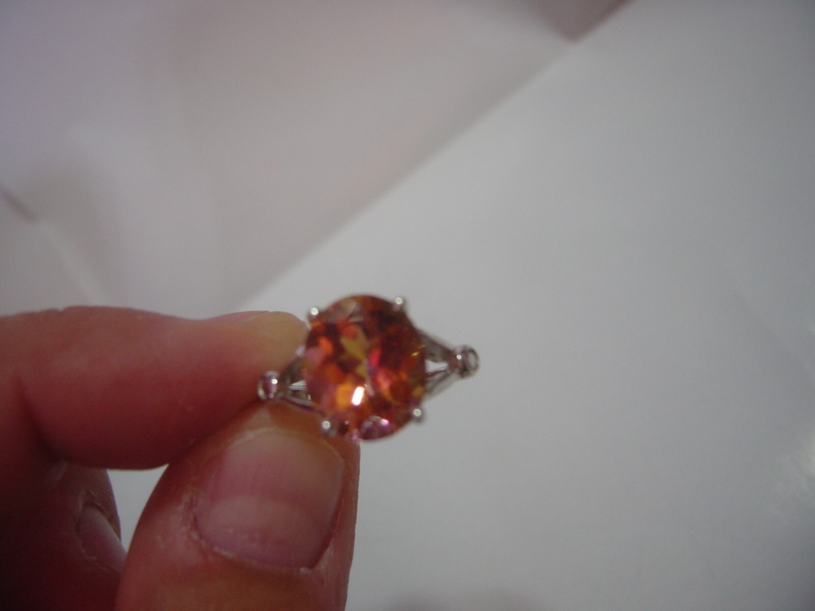 fabulous Solid Silver Ring-really superb mystic q… - image 12