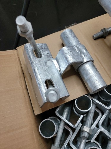 2-3/8 oder 2 7/8 x 1 5/8 Gleishalterung für Rolltor Schieber/Kettenglied Zaun SHD - Bild 2 von 9