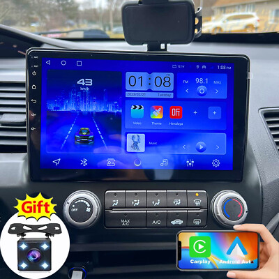 For Honda Civic 2006-2011 Android 13 Car Stereo Radio Apple CarPlay GPS Navi